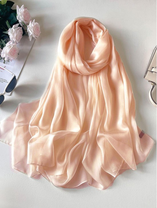 Solid Colour Chiffon Fashion Scarf